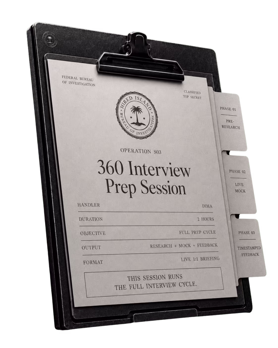 Hired Island Session — 360 Interview Prep Session