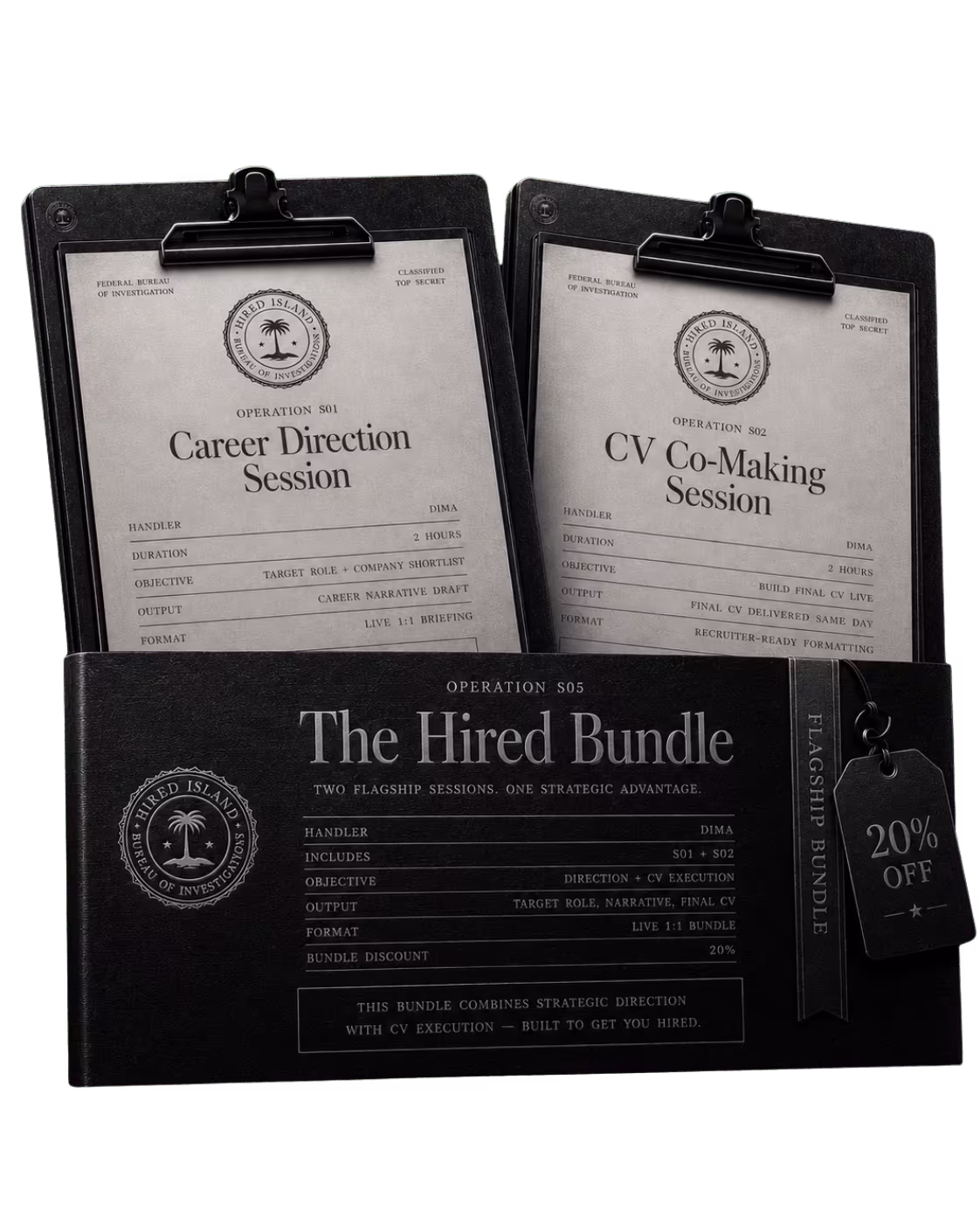 The Hired Bundle — flagship sessions dossier
